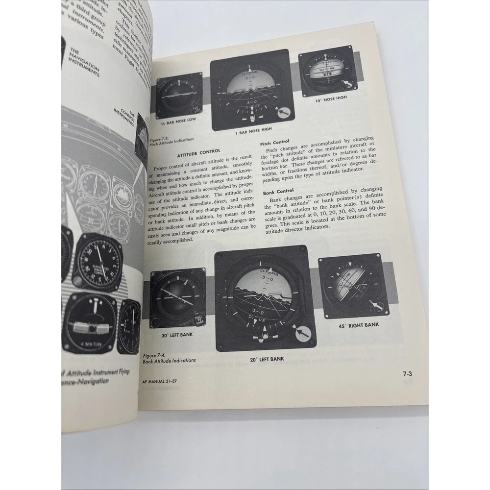 INSTRUMENTAL FLYING AF MANUAL 51-37 DEPT OF THE AIR FORCE 1966 Vietnam Military